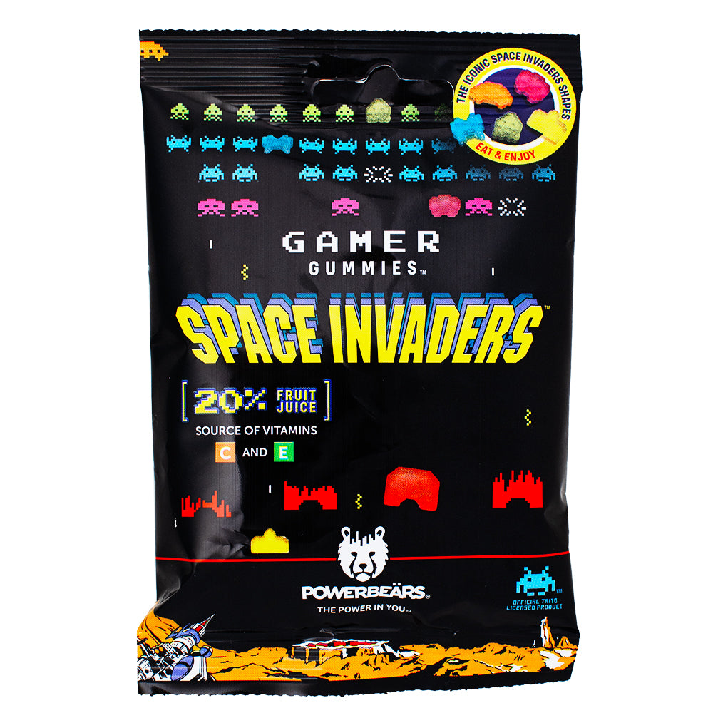 Gamer Gummies Space Invaders - 50g - Gamer Gummies Space - Gamer Candy - Gummy - Gummy Candy - Gummies - Space Invader - Space Invader Candy