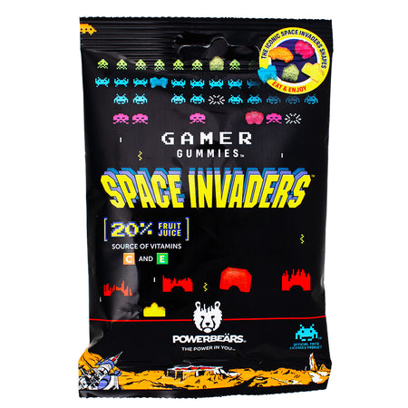 Gamer Gummies Space Invaders - 50g - Gamer Gummies Space - Gamer Candy - Gummy - Gummy Candy - Gummies - Space Invader - Space Invader Candy