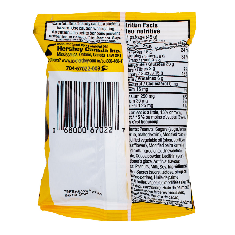 Glosette Peanuts - 45g Nutrition Facts Ingredients