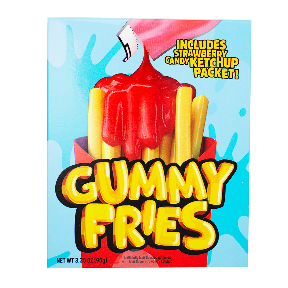 Gummy Fries with Ketchup Candy - 3.35oz - Gummy Fries with Ketchup - Gummy Candy Fries - Ketchup Candy - Gummy Candy Assortment - Candy Fries - Gummy Candy Mix