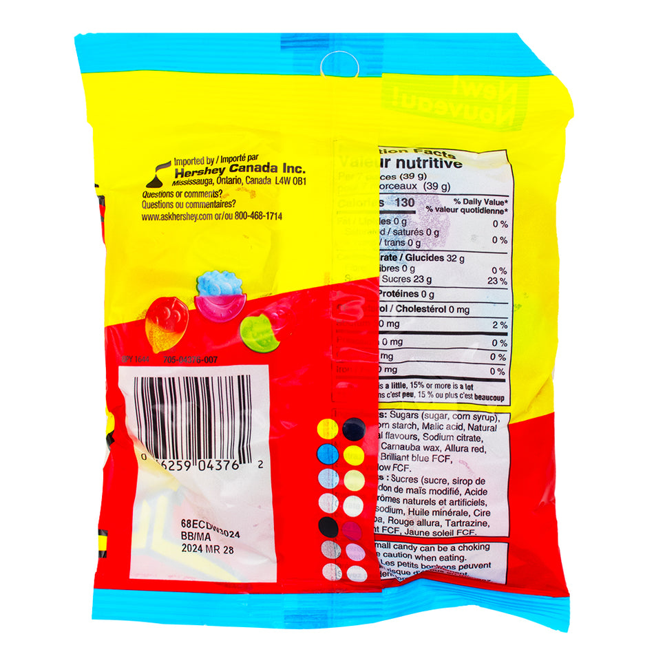 Jolly Rancher Misfits Gummies Candy - 182g Nutrition Facts Ingredients