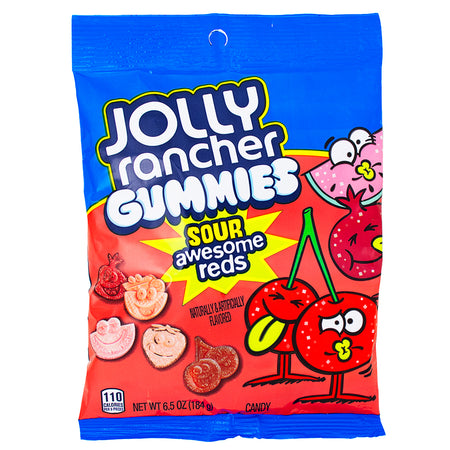 Jolly Rancher Gummies Sour Awesome Reds - 184g - Jolly Rancher Gummies Sour Awesome Reds - Intense Sour Red Candy - Bold and Tangy Valentine's Treat - Shareable Valentine's Day Sweets - Irresistible Sour Flavour Explosion - Valentine's Day Candy Joy - Perfect Valentine's Day Gifts - Delicious Red-Hot Treats - Romantic Gummies for Valentine's - Sweet Love Celebration - Jolly Rancher - Gummy - Gummies - Jolly Rancher Gummy - Sour Candy - Jolly Rancher - Jolly Rancher Candy - Sour Candy