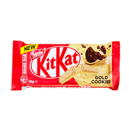 Kit Kat Gold Cookies (Aus) - 65g - Kit Kat Gold Cookies - Australian Candy Delight - Caramel Chocolate Crunch - Golden Cookie Bliss - Luxurious Aussie Treat - International Candy Sensation - Buttery Cookie Indulgence - Kit Kat Quality Guaranteed