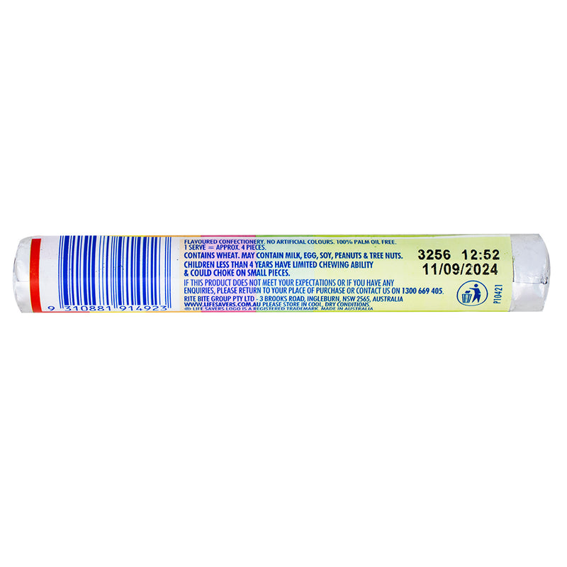 Lifesavers Fruit Pastilles (Aus) - 34g Nutrition Facts Ingredients