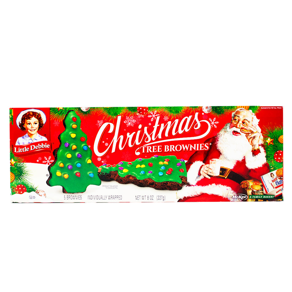 Little Debbies Christmas Tree Brownies - 8oz **BB DEC 16/23** - Christmas Little Debbie's - Holiday brownies - Festive treats - Christmas tree-shaped brownies - Chocolatey goodness - Seasonal celebrations - Holiday desserts - Festive sprinkles - Delicious baked goods - Christmas sweets