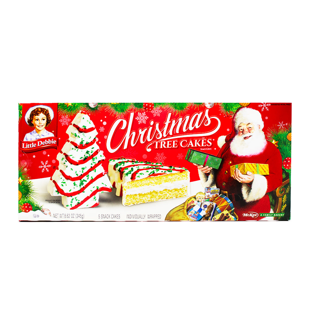 Little Debbie Vanilla Christmas Tree Cakes (5 Pieces) - 245g **BB DEC 13/23**