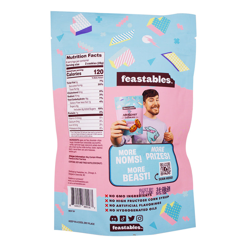 Mr Beast Chocolate Chip Cookies Nutrition Facts Ingredients - Mr Beast Chocolate Chip Cookies - Epic Chocolate Chip Delight - Sweetness with a Purpose - Irresistible Chocolate Bliss - Butter-Soft Cookie Goodness - Generosity-Packed Cookie Experience - Mr Beast Cookie Craze - Limited Edition Cookie Treats - Premium Chocolate Chip Magic - Snack with a Cause - Mr Beast - Chocolate Chip Cookies - Mr Beast Chocolate Chip Cookies