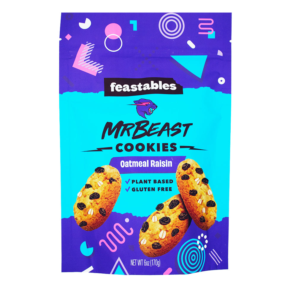 Mr Beast Oatmeal Raisin Cookies - Mr Beast Oatmeal Raisin Cookies - Oatmeal Cookie Bliss - Chewy Oats and Sweet Raisins - Cinnamon-infused Cookie Delight - Snack Game Conqueror - Wholesome Oatmeal Goodness - Raisin-packed Cookie Joy - Mr Beast Cookie Adventure - Limited Edition Cookie Treats - Generous Snacking with Mr Beast - Mr Beast - Oatmeal Cookies - Mr Beast Oatmeal Cookies