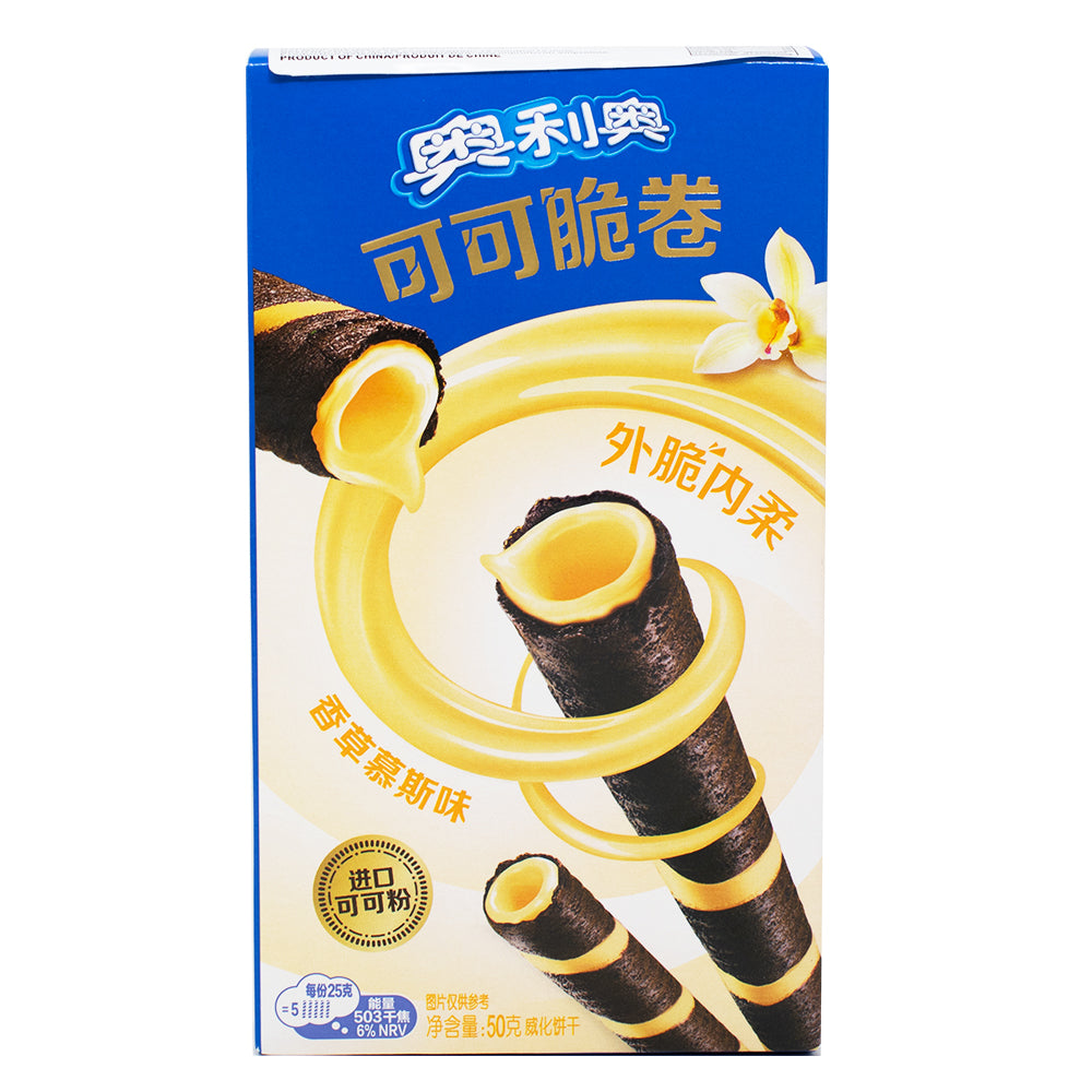 Oreo Cocoa Crisp Rolls Vanilla Mousse (China) - 50g