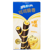 Oreo Cocoa Crisp Rolls Vanilla Mousse (China) - 50g - Oreo Cocoa Crisp Rolls Vanilla Mousse - Chinese Oreo flavour - Cocoa-infused cookie rolls - Vanilla mousse-filled Oreo delight - Oreo roll experience - Chinese snack sensation - Oreo flavour adventure - Cocoa crisp and vanilla mousse combo - International Oreo treat - Unique Oreo flavour fusion - Oreo - Oreo Cookies