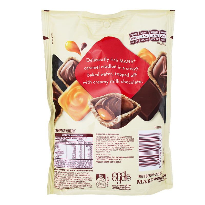 Pods Mars (Aus) - 160g Nutrition Facts Ingredients