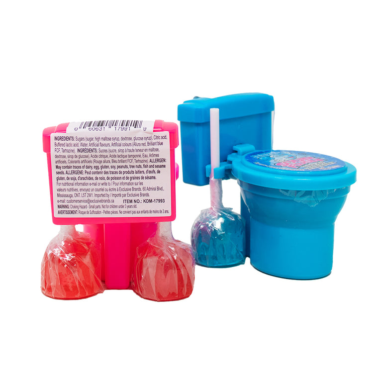 Sour Flush Candy Plunger with Sour Powder Dip Sour Candy Candy