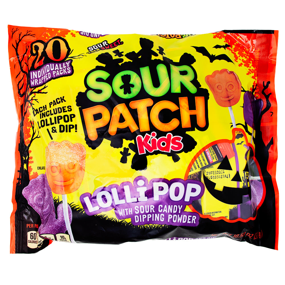 Sour Patch Kids Halloween Lollipops 20ct