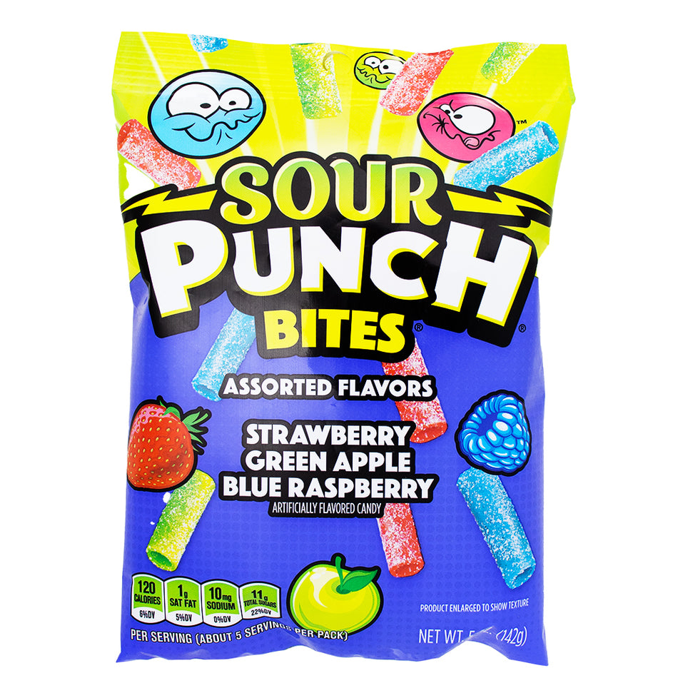 Sour Punch Bites Assorted Flavours - 5oz