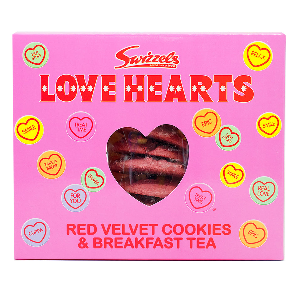 Swizzels Love Hearts Red Velvet Cookies Tea Set - 400g