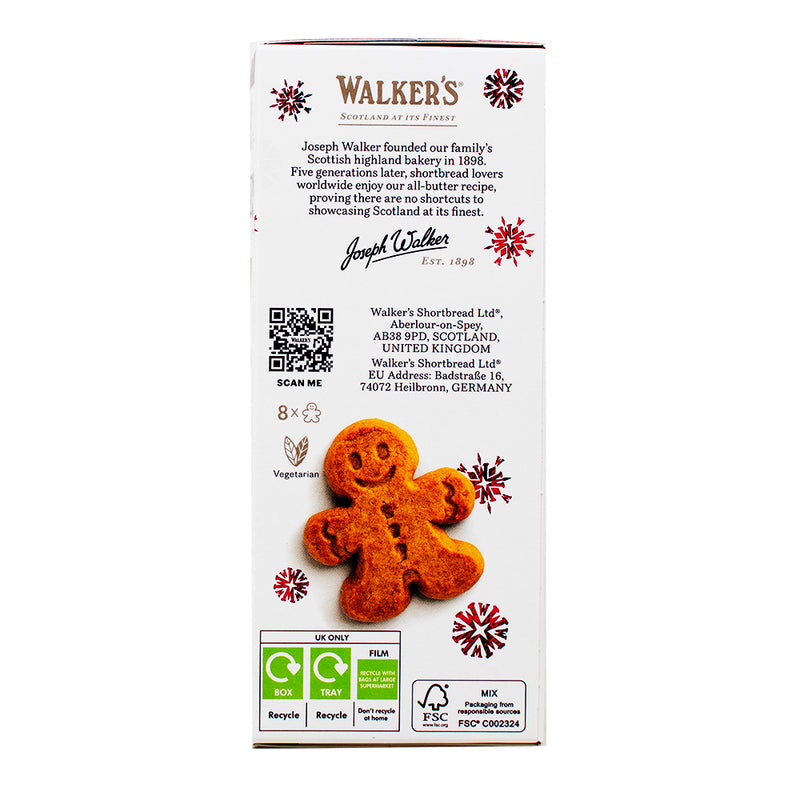 Walker's Shortbread Gingerbread Men - 125g Nutrition Facts Ingredients - Walker's Shortbread cookies - Gingerbread Men cookies - Holiday cookies - Festive treats - Christmas desserts - Traditional Scottish cookies - Butter shortbread biscuits - Gingerbread flavour - Holiday baking - Festive snacks