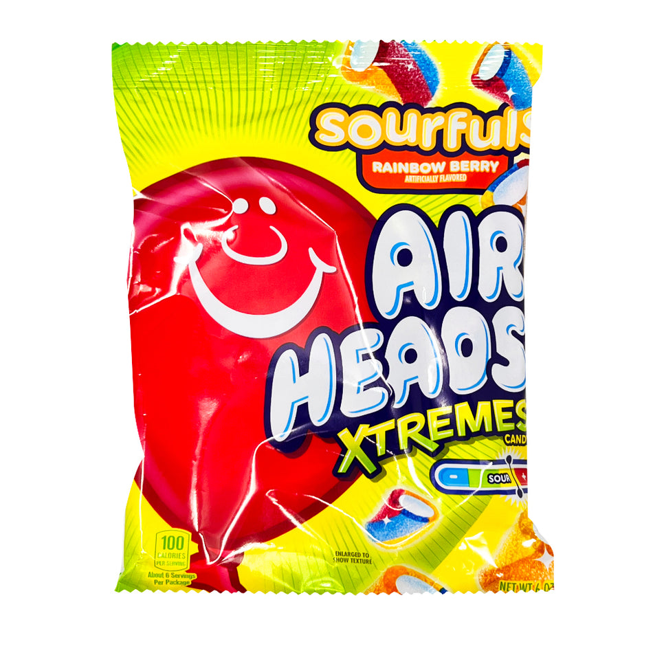 Airheads Xtremes Sourful Rainbow Berry - 6oz