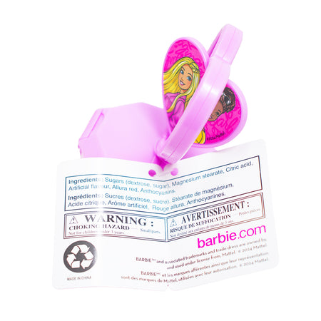 Barbie Jewelry Box Candy - 5g  Nutrition Facts Ingredients