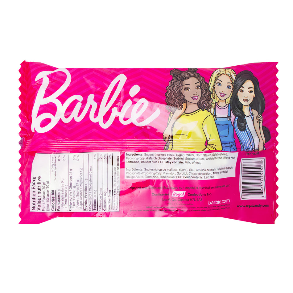Barbie Marshmallow Flowers - 120g  Nutrition Facts Ingredients