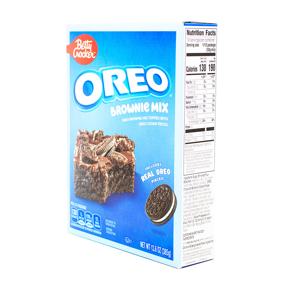 Betty Crocker Oreo Brownie Mix - 13.6 oz  Nutrition Facts Ingredients - Betty Crocker - Betty Crocker Mix - Betty Crocker Brownie Mix - Oreo - Oreo Brownie Mix - Betty Crocker Oreo Brownie Mix