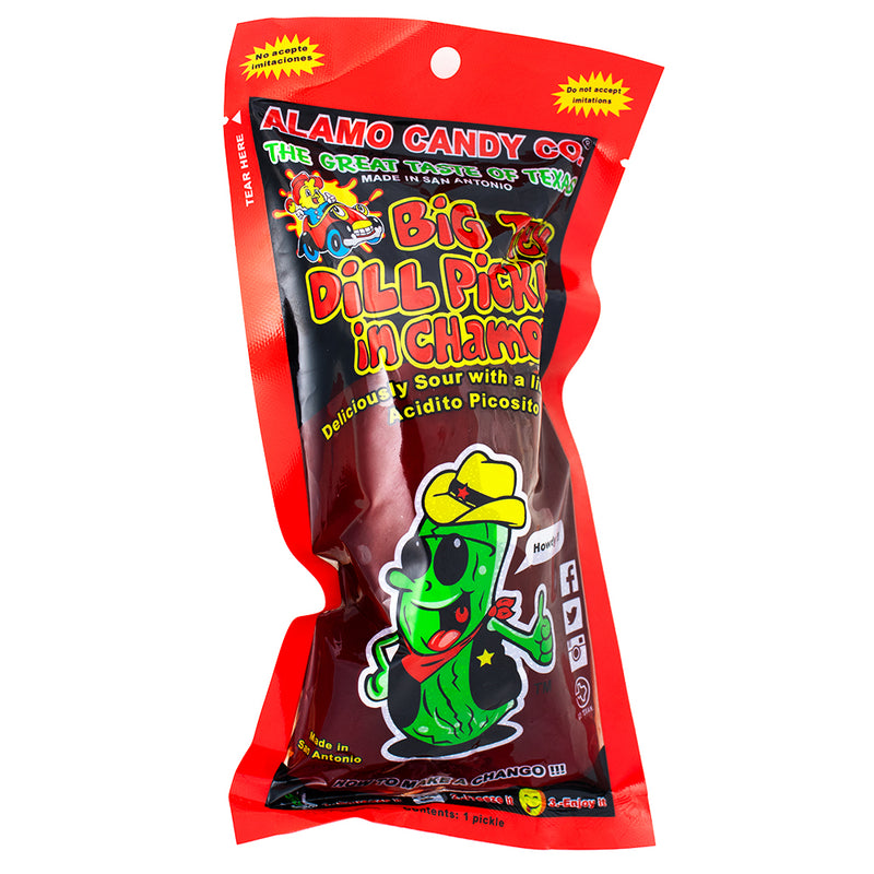 Alamo Big Tex Chamoy Dill Pickle - Pickle Candy - Spicy Pickle - Alamo Big Tex Chamoy Dill Pickle - Alamo - Dill Pickle - Chamoy - Chamoy Sauce - Chamoy Candy