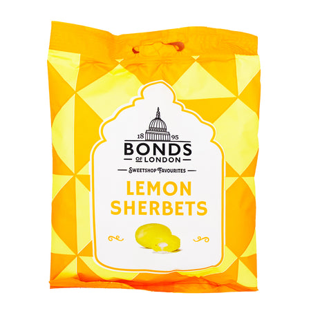 Bonds Lemon Sherbets - UK Lemon Candy - Sherbet Candy - Lemon Sweets - Bonds Candy Assortment - Lemon Candy Mix