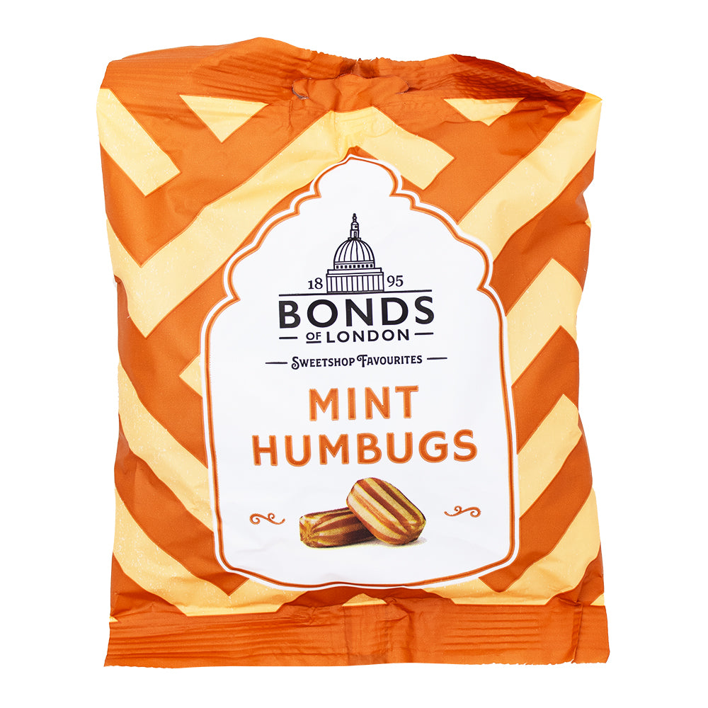 Bonds Mint Humbugs (UK) - 120g - Bonds - Bonds Candy - Bonds Mint Humbugs - British Candy - UK Candy - Classic Candy - Nostalgic Candy