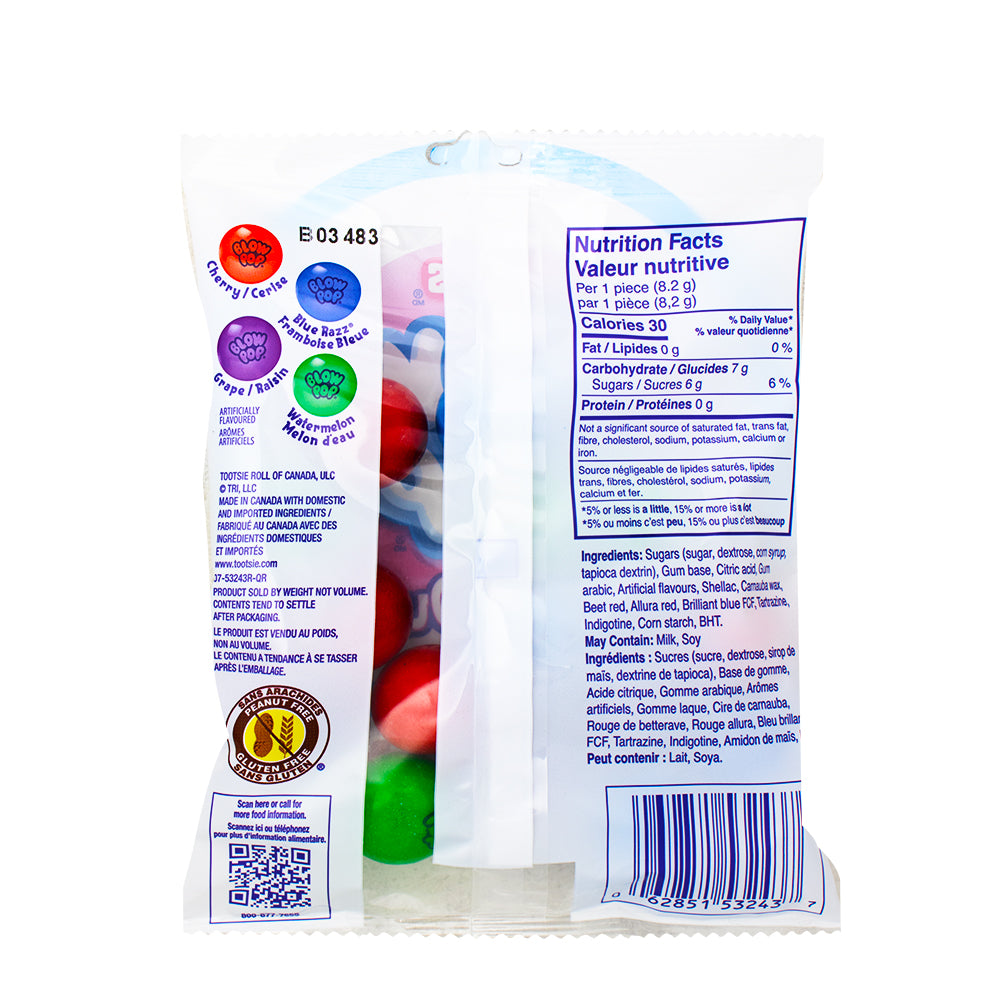 Charms Blow Pops Inside Outs - 113g  Nutrition Facts Ingredients