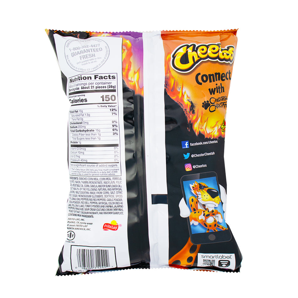 Cheetos Flamin Hot Tangy Chili Fusion - 8.5oz  Nutrition Facts Ingredients