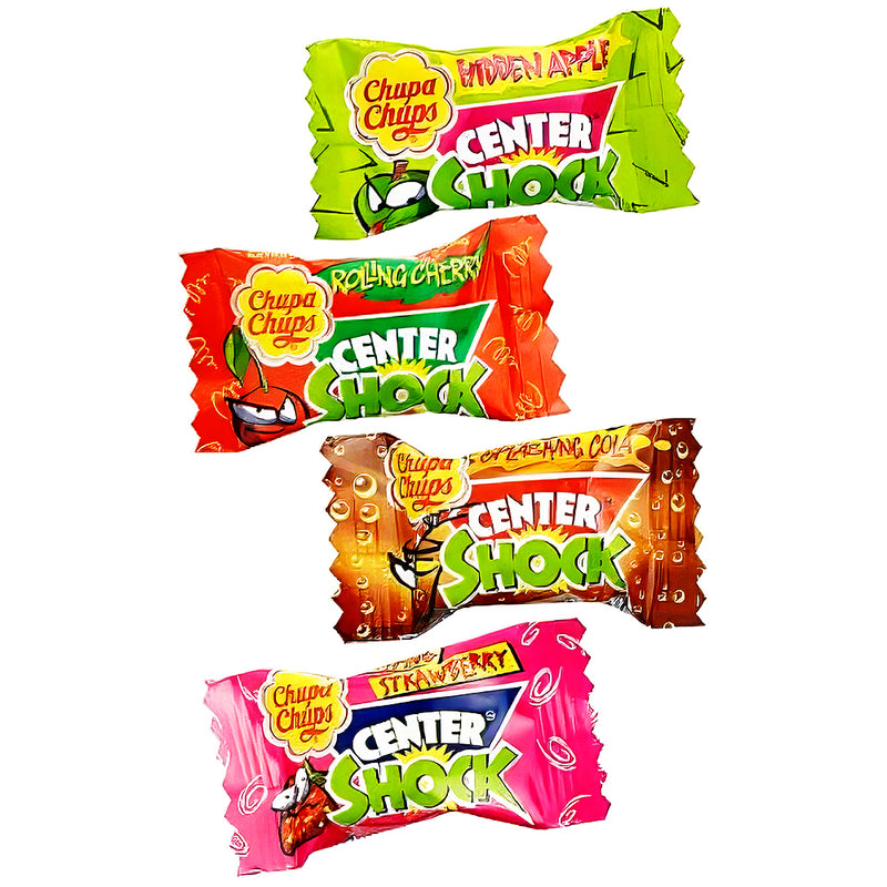 Chupa Chups Center Shock Assorted 200ct (UK) - 800g - Chupa Chups - Chupa Chups Candy - Center Shock - Center Shock Candy - Sour Candy - Chupa Chups Sour Candy - Chupa Chups Sour - Chupa Chups Center Shock - Center Shock Chupa Chups - Sour Candy Sour Candy