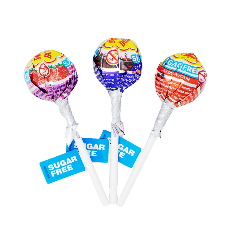 Chupa Chups Sugar Free Lollipop (UK) - 11g - Chupa Chups Sugar Free Lollipop - Sugar Free Candy - Chupa Chups lollipops - Sugarless lollipops - Guilt-free candy - Low-calorie sweets - Sugar substitute candy - Delicious sugar-free treats - Assorted sugar-free lollipops - Flavourful sugar-free snacks