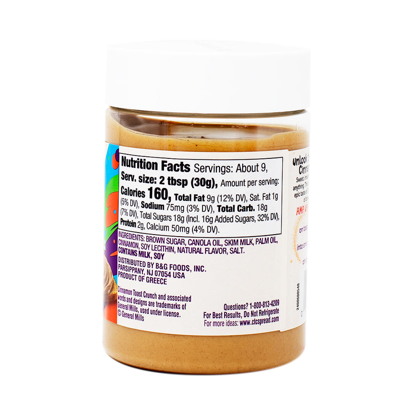 Cinnamon Toast Crunch Creamy Cinnamon Spread - 283g Nutrition Facts Ingredients