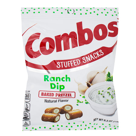Combos Ranch Dip - 6.3oz - Combos - Combos Ranch Dip - Combos Snack - Savoury Snack - Snack Bites - Savoury Snacks