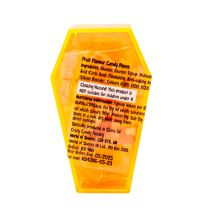 Crazy Candy Factory Bone Breaker (UK) - 25g Nutrition Facts Ingredients - Crazy Candy Factory Bone Breaker - Bone-shaped candy - UK candy - Halloween candy - Crunchy candy - Sweet and crunchy candy - Colourful candy - Novelty candy - Candy treats - Fun-shaped candy