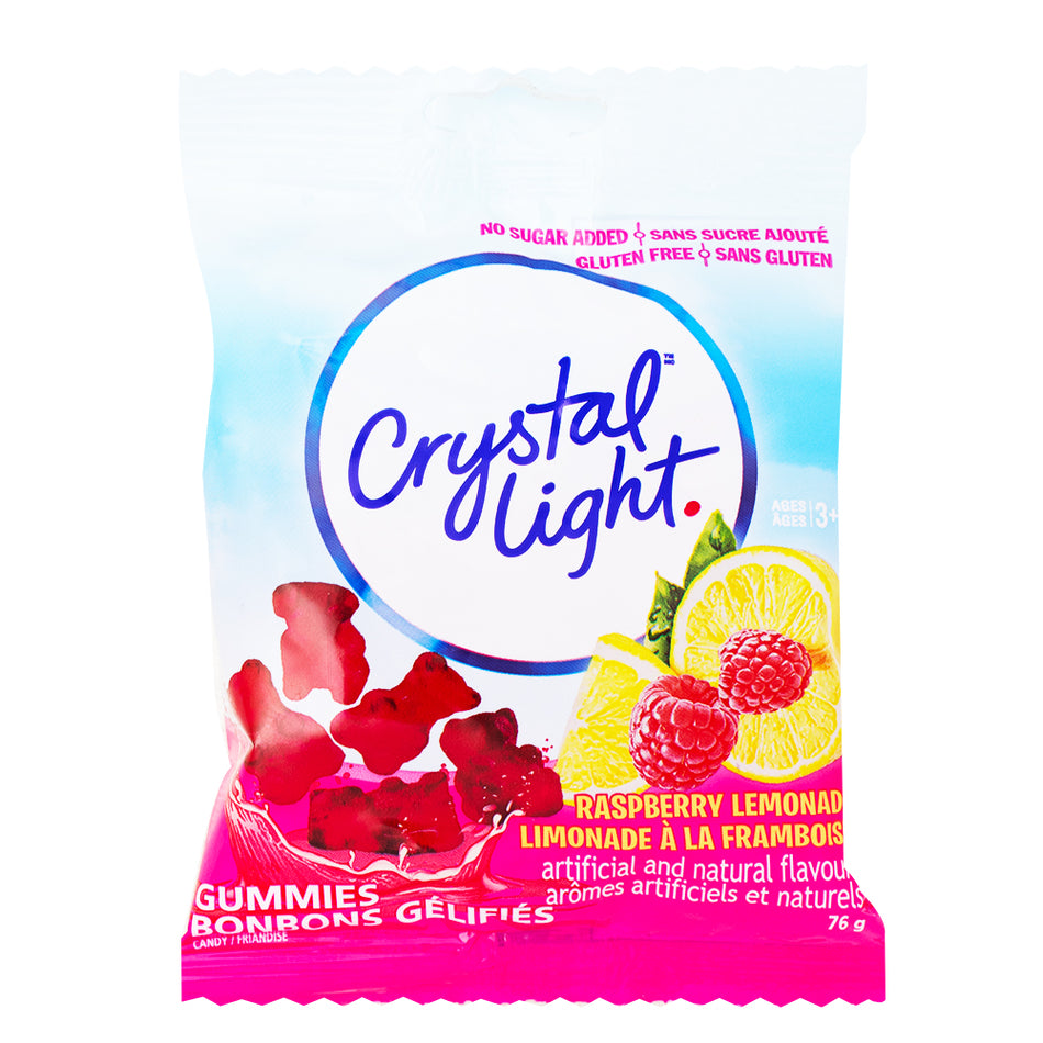 Crystal Light Sugar-Free Gummies Raspberry Lemonade - 76g