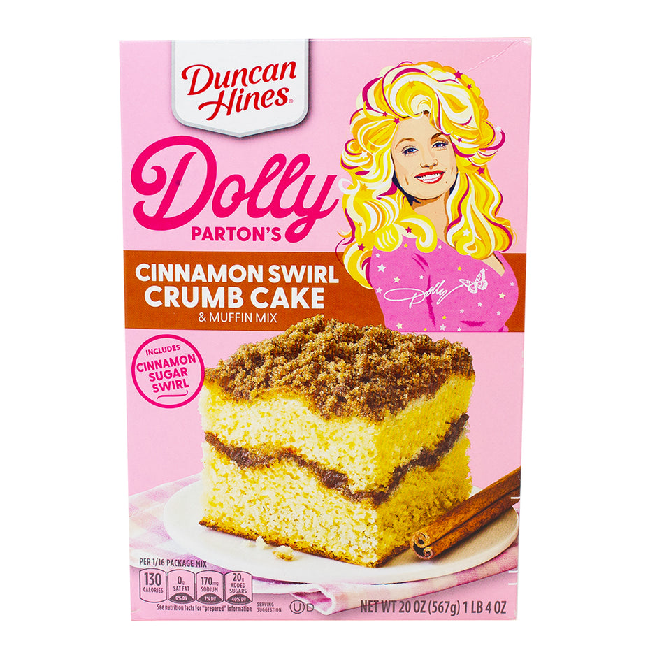 Dolly Parton Cinnamon Swirl Crumb Cake - 20oz