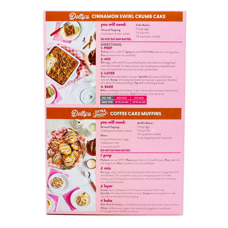 Dolly Parton Cinnamon Swirl Crumb Cake - 20oz