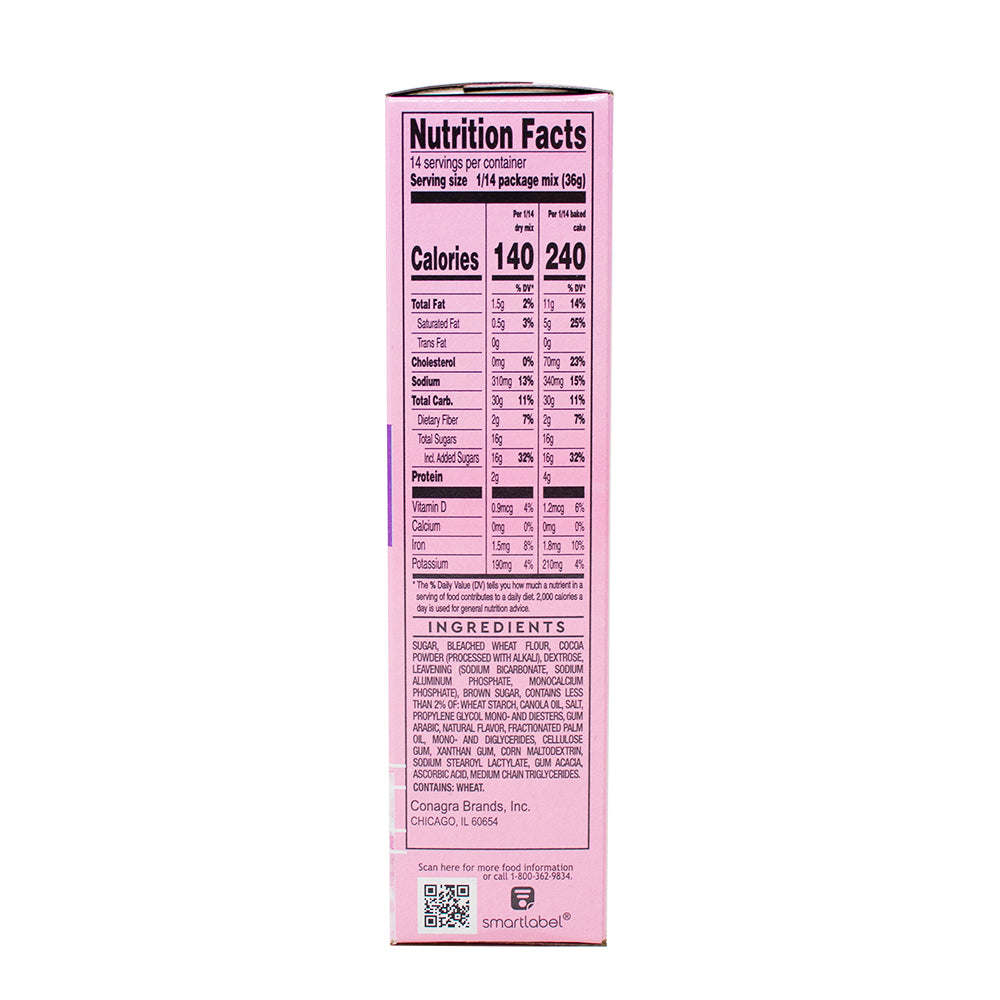 Dolly Parton Chocolate Cake Mix - 18oz  Nutrition Facts Ingredients