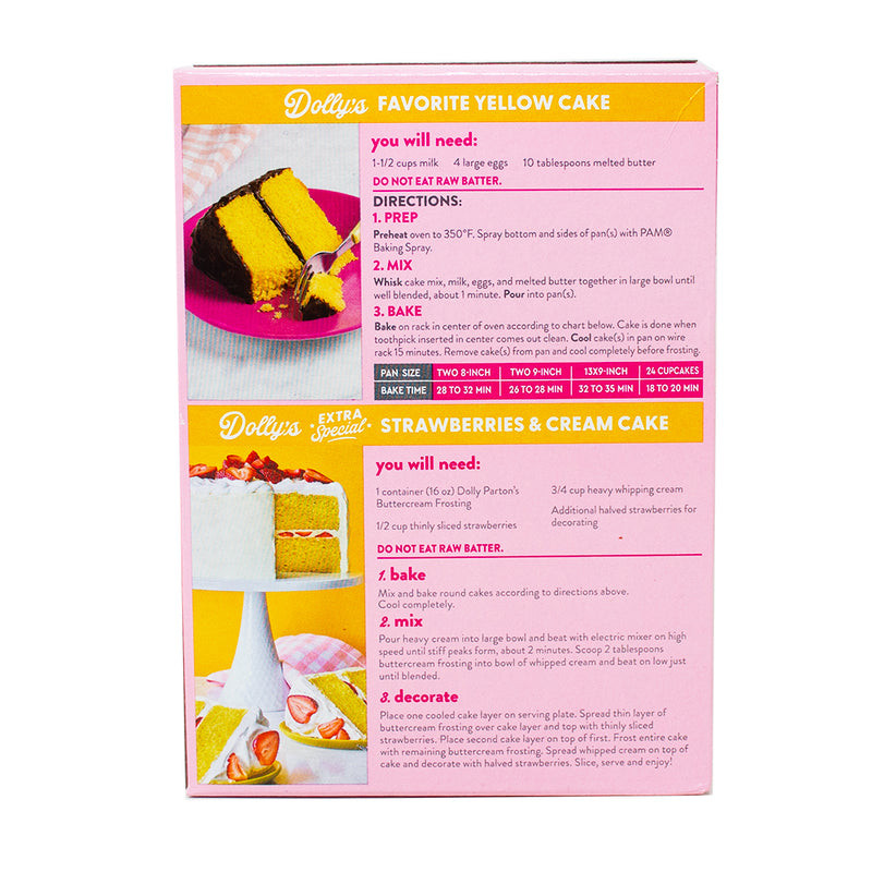Dolly Parton Yellow Cake Mix - 18oz