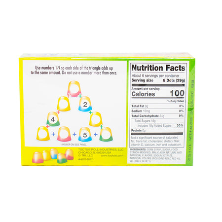 Dots Assorted Lemonade Theatre Pack - 6.5 oz  Nutrition Facts Ingredients