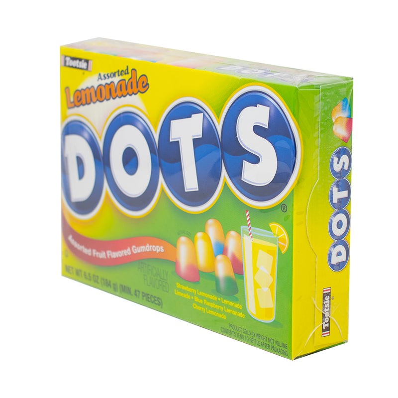 Dots Assorted Lemonade Theatre Pack - 6.5 oz - Dots - Dots Candy - Lemonade Candy - Gummy - Gummy Candy - Zesty Candy - Dots Lemonade