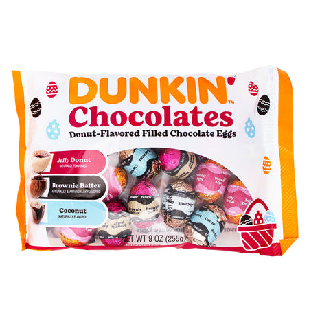 Dunkin' Donuts Assorted Chocolate Easter Eggs - 9oz
