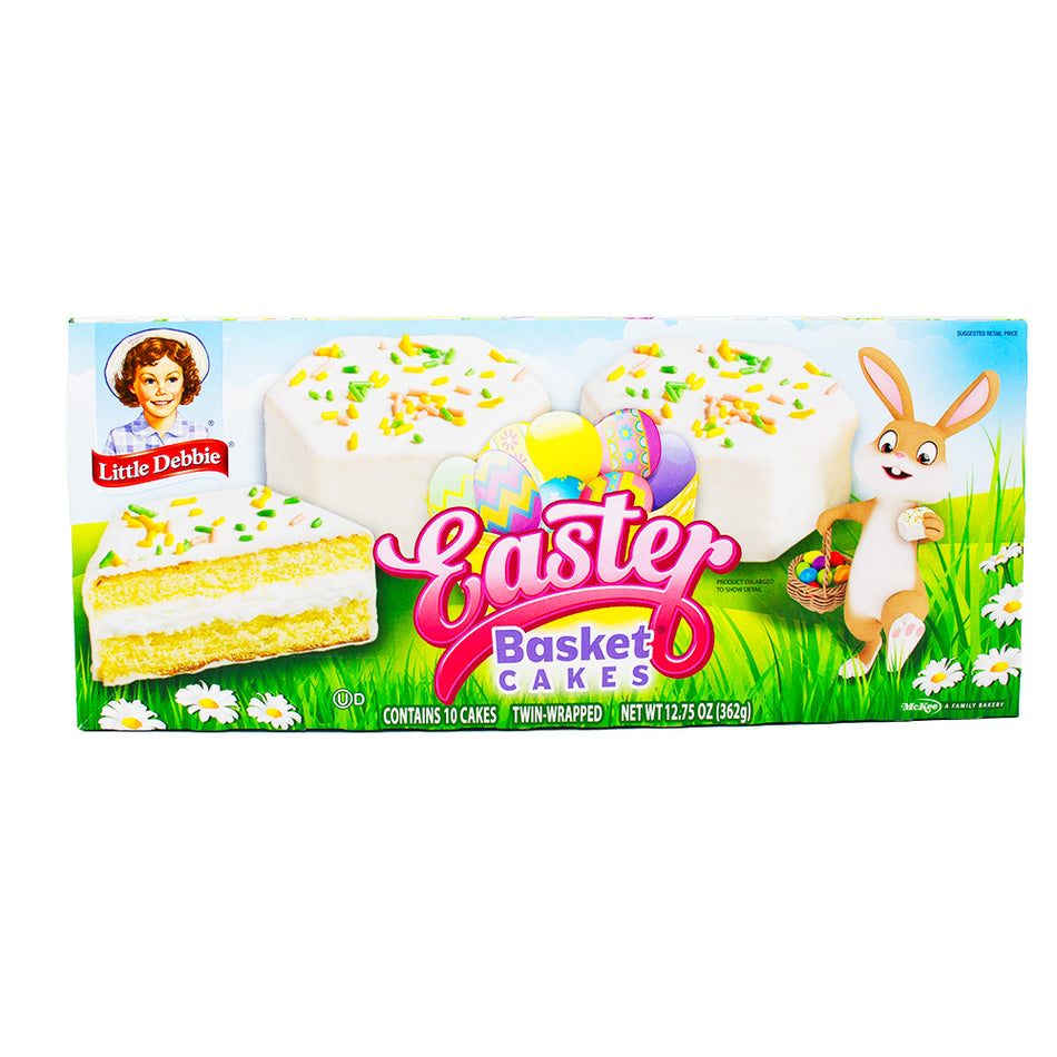  Little Debbie Vanilla Easter Basket Cakes - 340g **BB MAR 23/24**