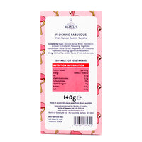 Bonds Flocking Fabulous (UK) - 140g Nutrition Facts Ingredients - Bonds Flocking Fabulous - British Candy for Valentine's Day - Rainbow Candy Collection UK - Fabulously Sweet Confections - Romantic Candy Assortment - Bonds Candy UK - Valentine's Day Sweet Treats - Flavours of Love Candy Box - Vibrant British Sweets - UK Candy - British Candy