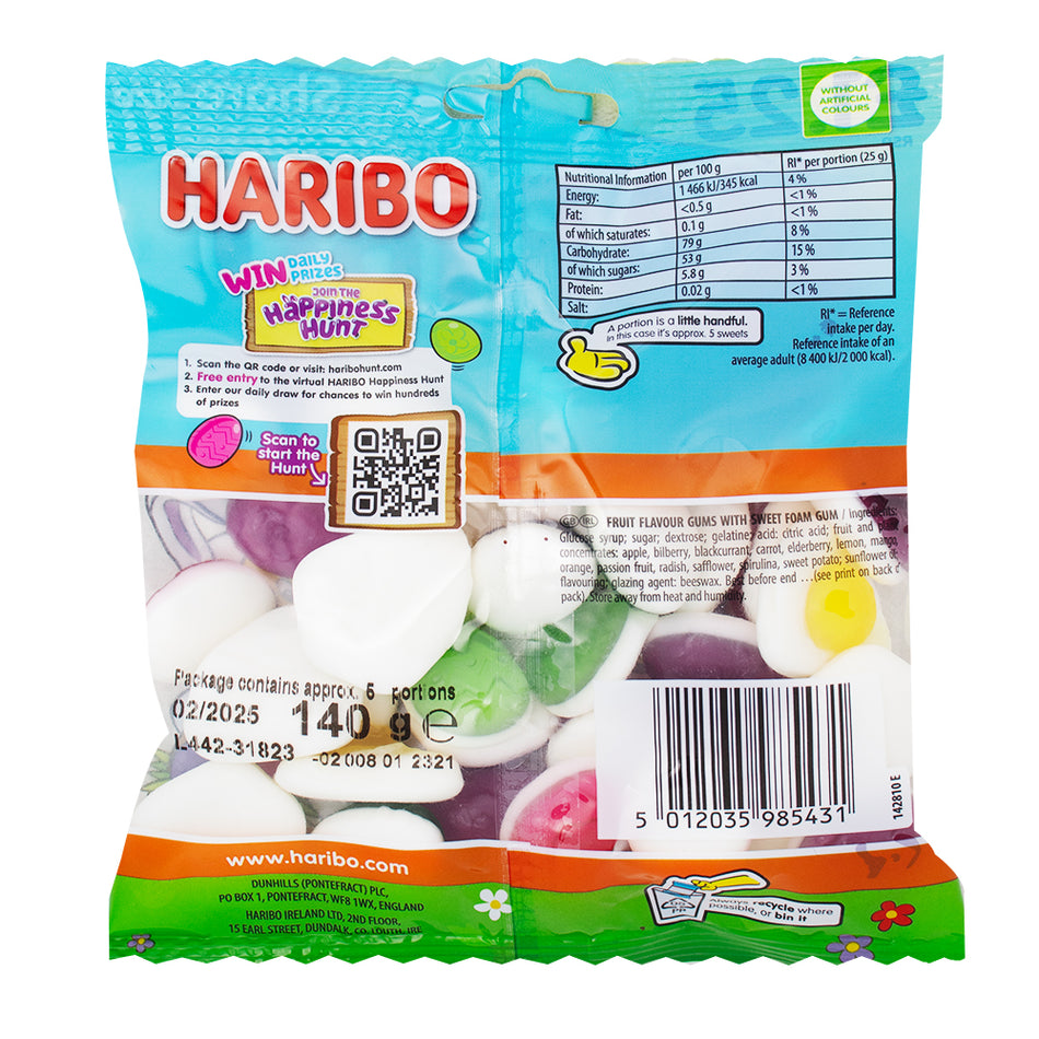 Haribo Easter Eggs Galore (UK) - 140g  Nutrition Facts Ingredients