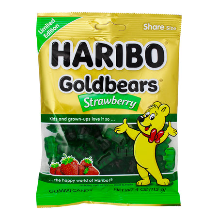 Haribo Gold Bears Strawberry - 4oz - Haribo - Haribo Gummy - Haribo Gummies - Haribo Gold Bears - Haribo Gold Bears Strawberry - Strawberry Candy - Strawberry Gummies