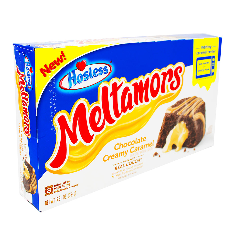 Hostess Meltamors Chocolate Creamy Caramel  (8 Cakes) - 264g