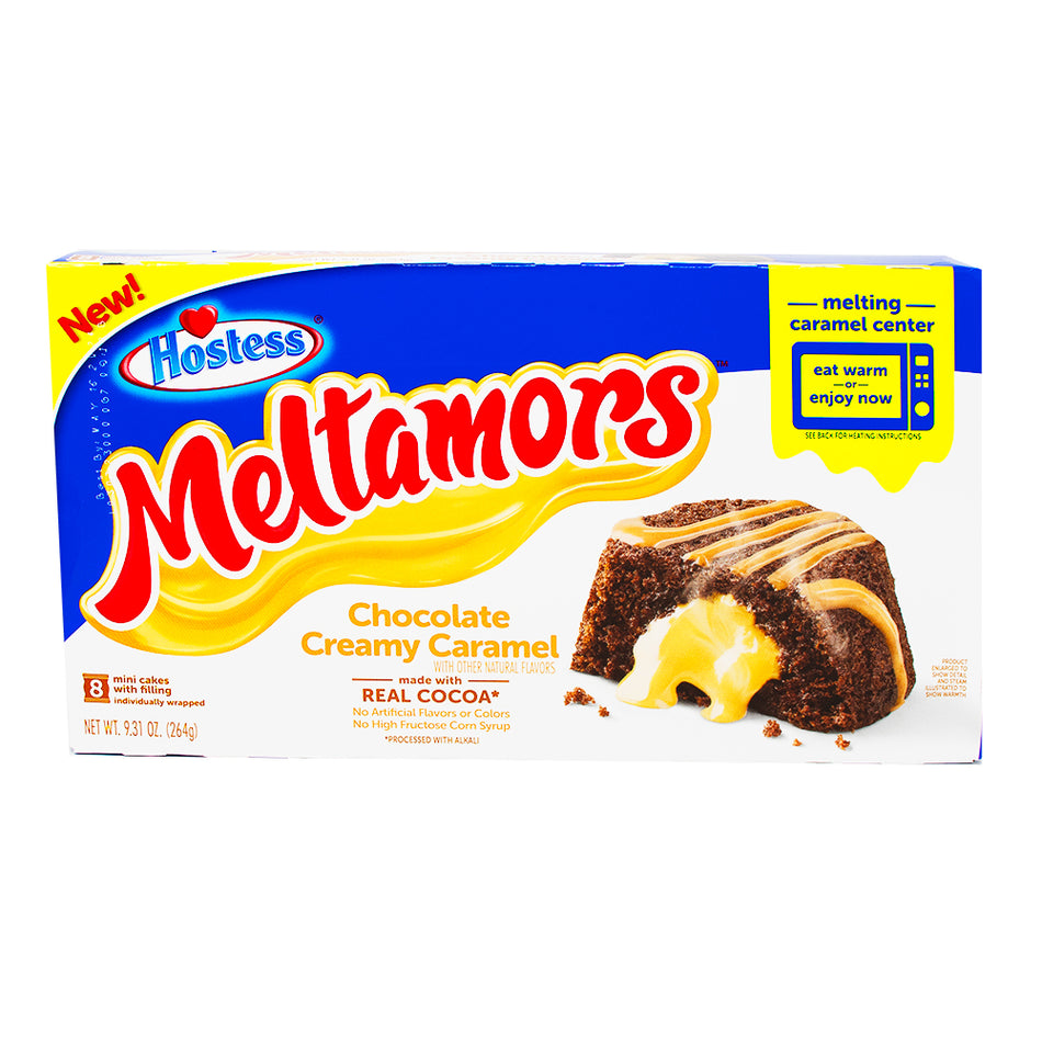 Hostess Meltamors Chocolate Creamy Caramel  (8 Cakes) - 264g
