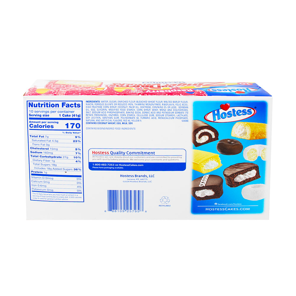 Hostess Raspberry Rolls Hostess Raspberry Zinger Dingers - 14.46oz | Candy Funhouse – Candy ...