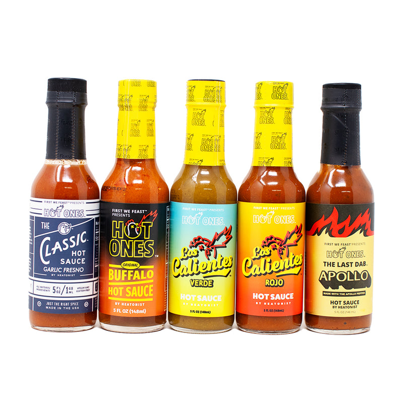 Hot Ones Party Pack - 5pk - Hot Ones - Hot Ones Sauces - Hot Ones Hot Sauces - Hot Ones Hot Sauce - Hot Sauce - Hot Sauces